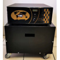 1450VA 1160W Pure Sine Wave Inverter/Charger Trolley With Steel Battery Cabinet and Two 100 aH Deep Cycle Batteries